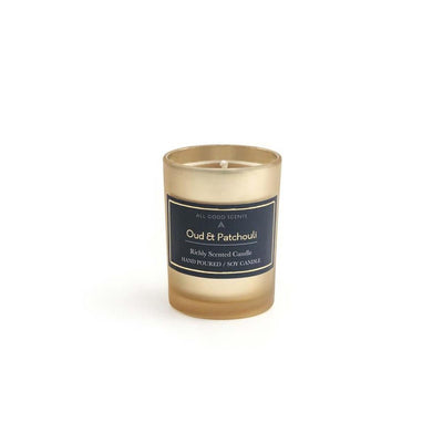 Oud & Patchouli Scented Candle